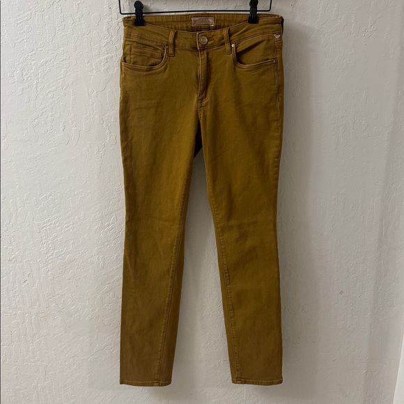 KUT From the Kloth Catherine Boyfriend Camel Brown Tan Stretch Jeans Size 4 - Picture 4 of 5